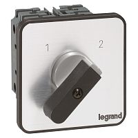 Переключатель на 2 направления - без положения ''0'' - PR 26 - 2П - 4 контакта - крепление на дверце | код 027476 |  Legrand